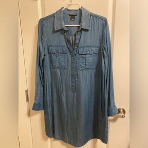 Club Monaco Chambray Shirt Dress
